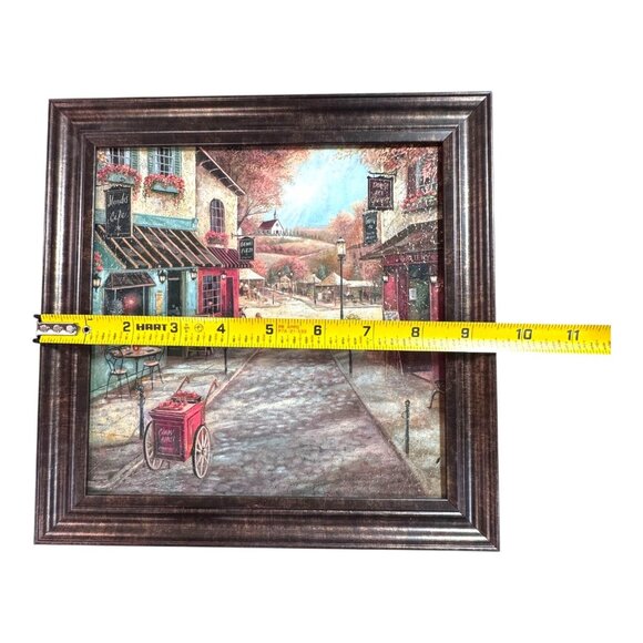 Set Of 4 Framed Autumn French Street Scene Wall Art Prints Parisian Matching - Picture 7 of 8